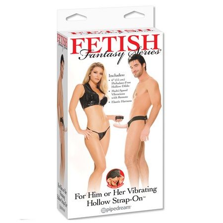 Fetish Fantasy Series wibrator z otworem i uprzężą
