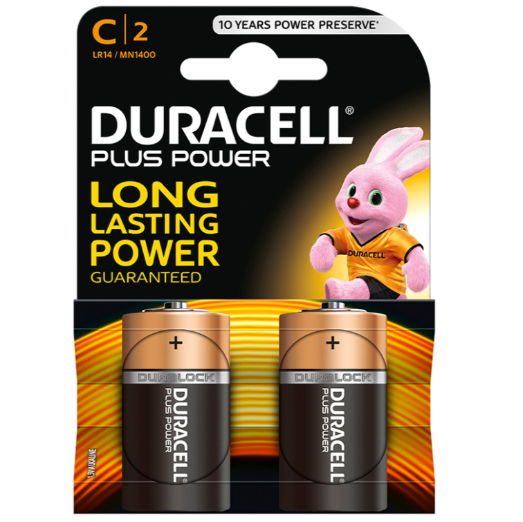 Bateria alkaliczna C LR14 o długim czasie działania do urządzeń 50x26mm DURACELL