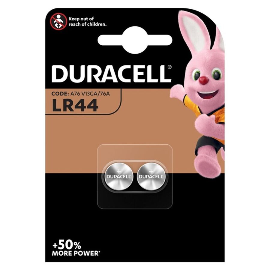 Bateria guzikowa LR44 DURACELL do małych urządzeń, niezawodna i o długim czasie działania