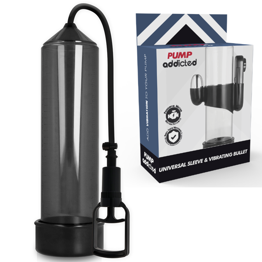 Pump Addicted RX7 pompka do penisa z wibratorem, czarna