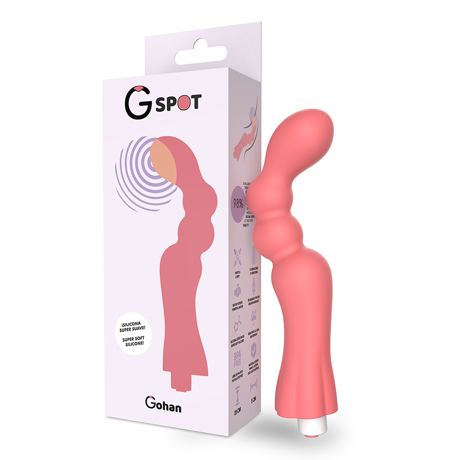 Wibrator do punktu G G-SPOT Gohan, jasnoczerwony