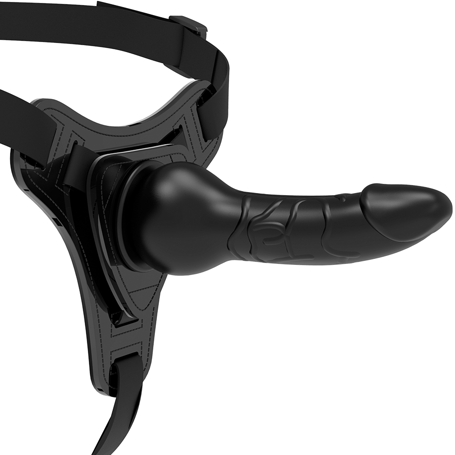 Fetish Submissive uprząż strap on z silikonu, 16 cm