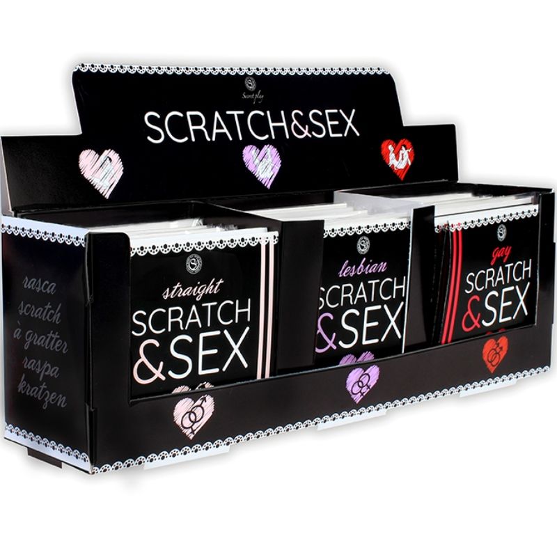 SECRETPLAY Scratch & Sex, zestaw gier erotycznych, 36 sztuk