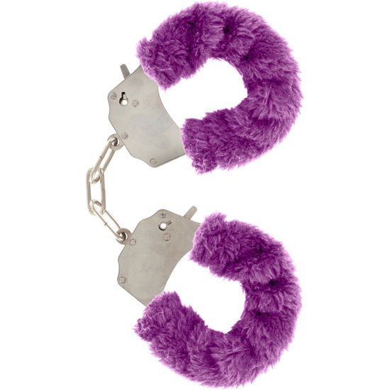 TOYJOY Furry Fun kajdanki z fioletowym pluszem