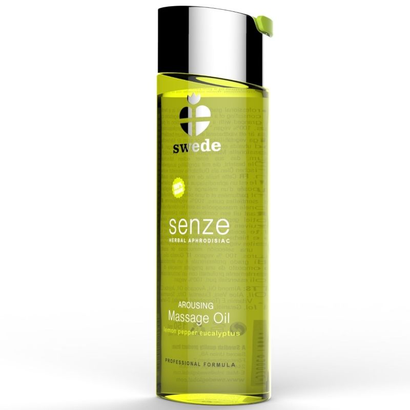 Ziołowy olejek do masażu SWEDE o zapachu cytryny, pieprzu i eukaliptusa, 150 ml