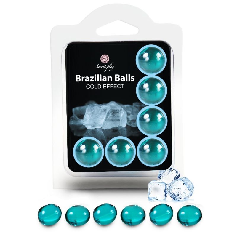 SECRETPLAY Brazilian Balls z efektem chłodzącym, 6 sztuk