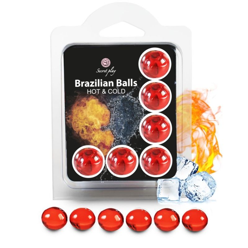 Secretplay Hot & Cold Brazilian Balls, 6 sztuk