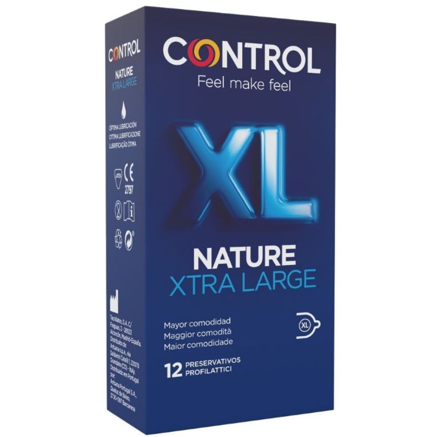 Duże prezerwatywy Control Adapta Nature XL, 12 sztuk