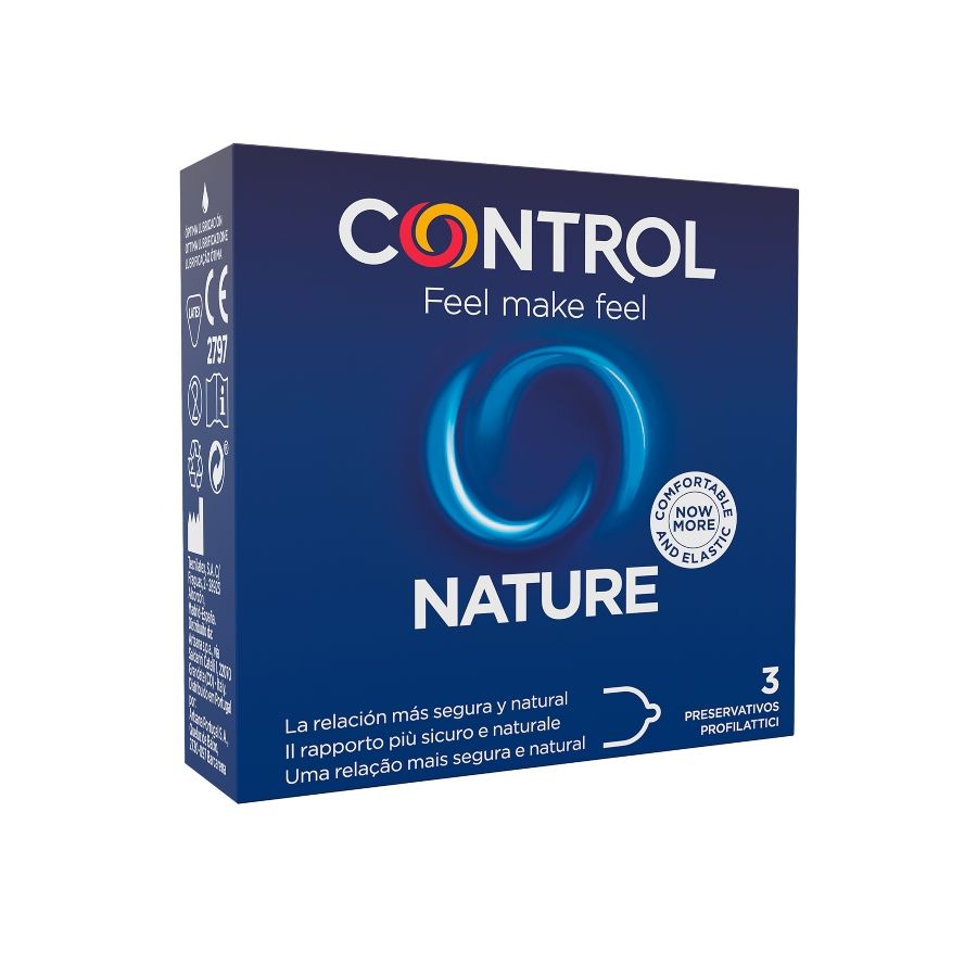 Prezerwatywy standardowe CONTROL Adapta Nature, 3 sztuki