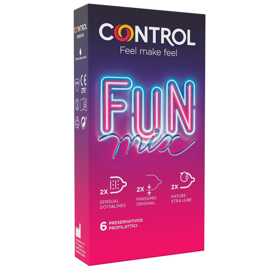 Prezerwatywy Control Feel Fun Mix, 6 sztuk
