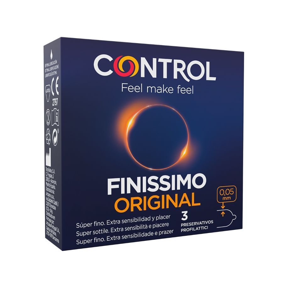 Cienkie prezerwatywy Control Finissimo, 3 sztuki