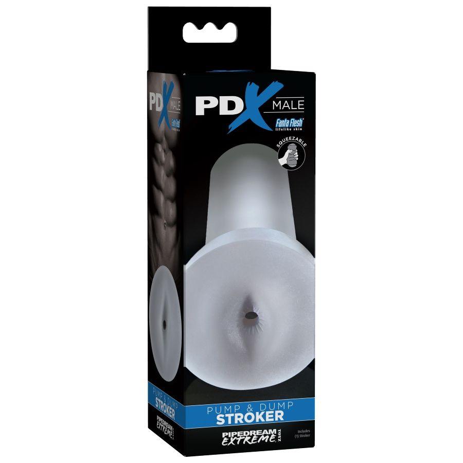 EXTREME TOYZ PDX masturbator męski Pump and Dump, przezroczysty