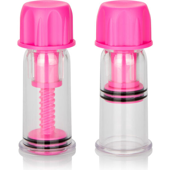 CalExotics Twist Pink przyssawki do sutków, zestaw 2 szt.