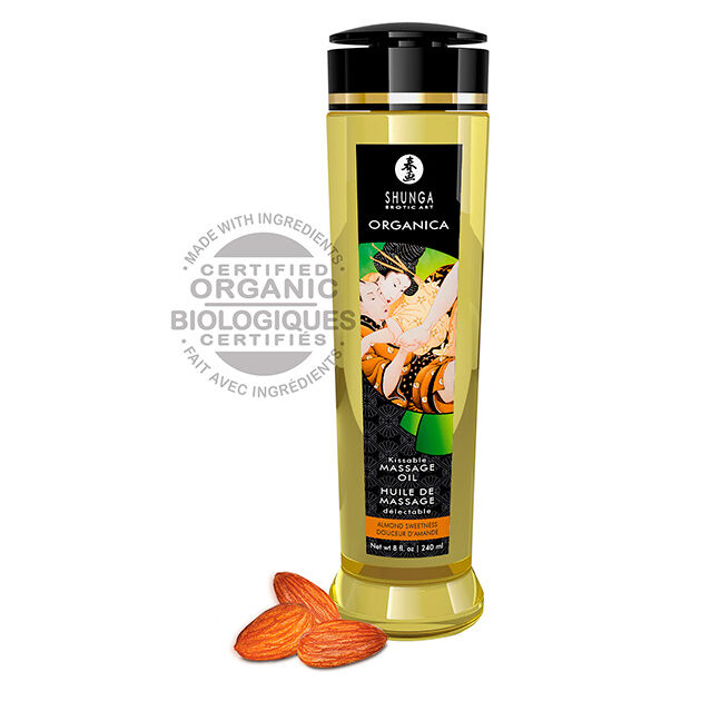 Olejek do masażu Shunga o aromacie migdałów, 240 ml