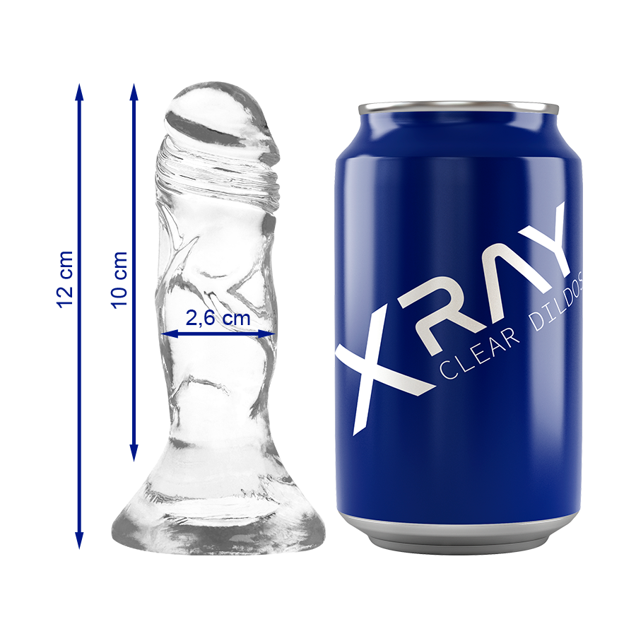 Realistyczny dildo X RAY Clear z przyssawką