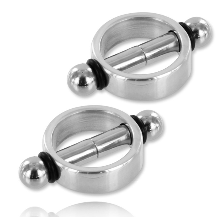 Magnetyczne klamry na sutki METAL HARD, zestaw 2 szt.