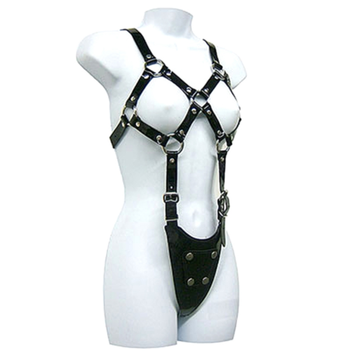 LEATHER BODY Exposed Body Woman damska uprząż na ciało ze skóry