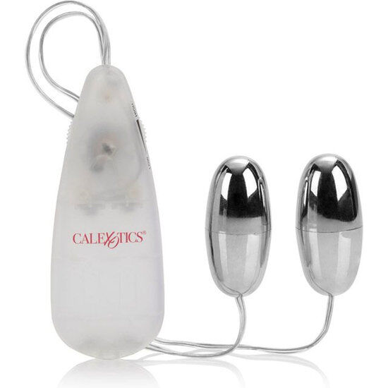 CalExotics Vibrating Bullets Silver Duo – wibrator typu bullet do stymulacji łechtaczki
