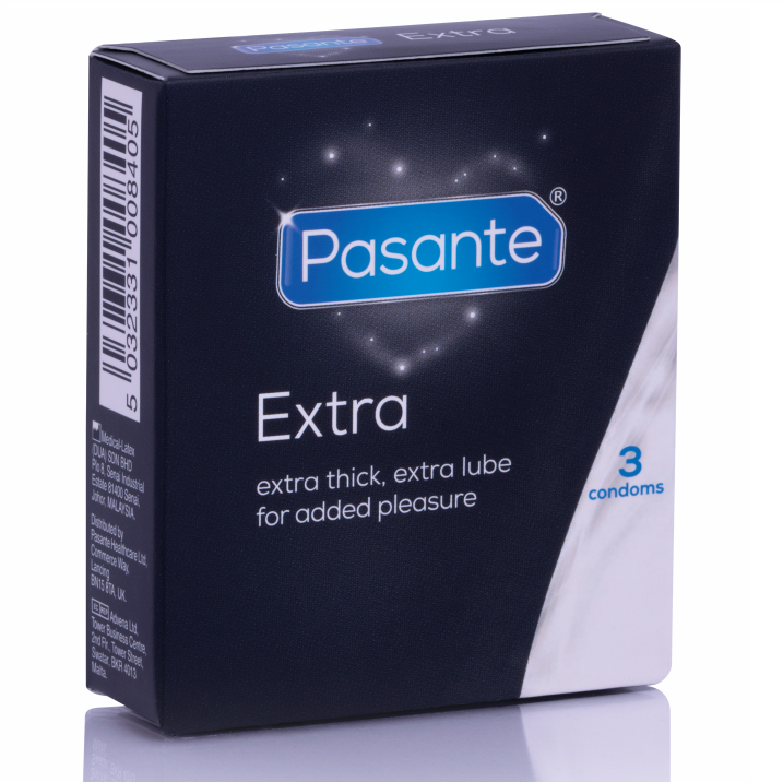 Prezerwatywy Pasante Extra Thick, 3 sztuki