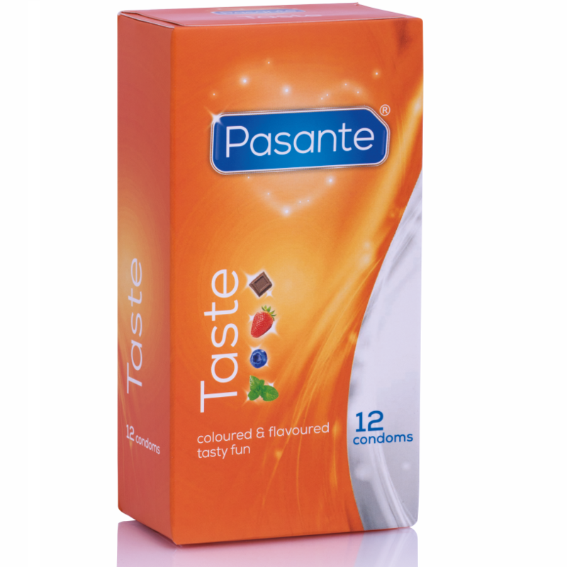 Prezerwatywy smakowe Pasante Taste, 12 sztuk