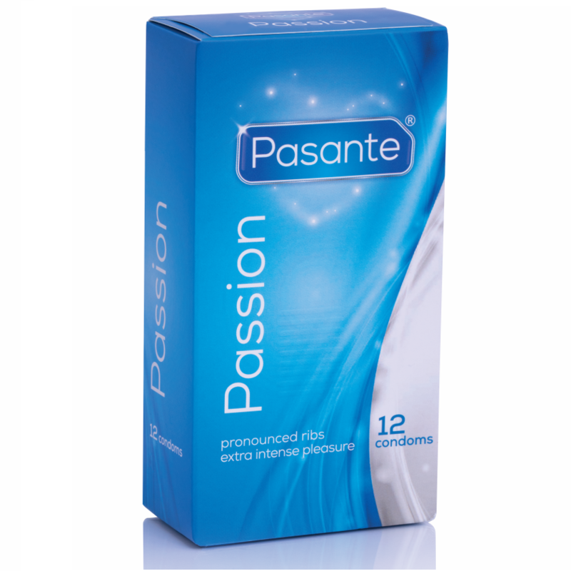 Prezerwatywy Pasante żebrowane i z wypustkami, 12 szt.