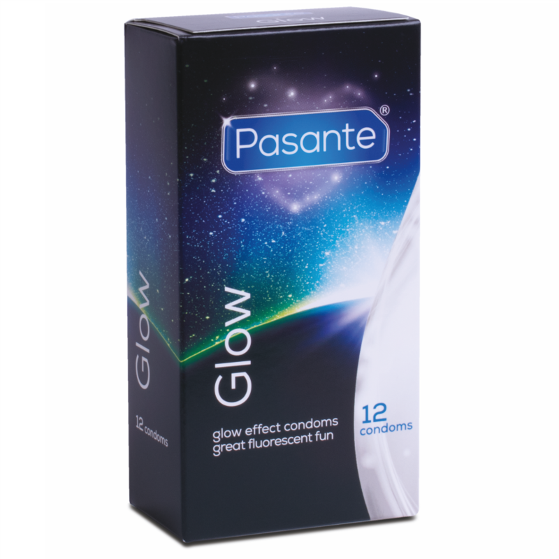 Prezerwatywy PASANTE Glow in the Dark, 12 sztuk