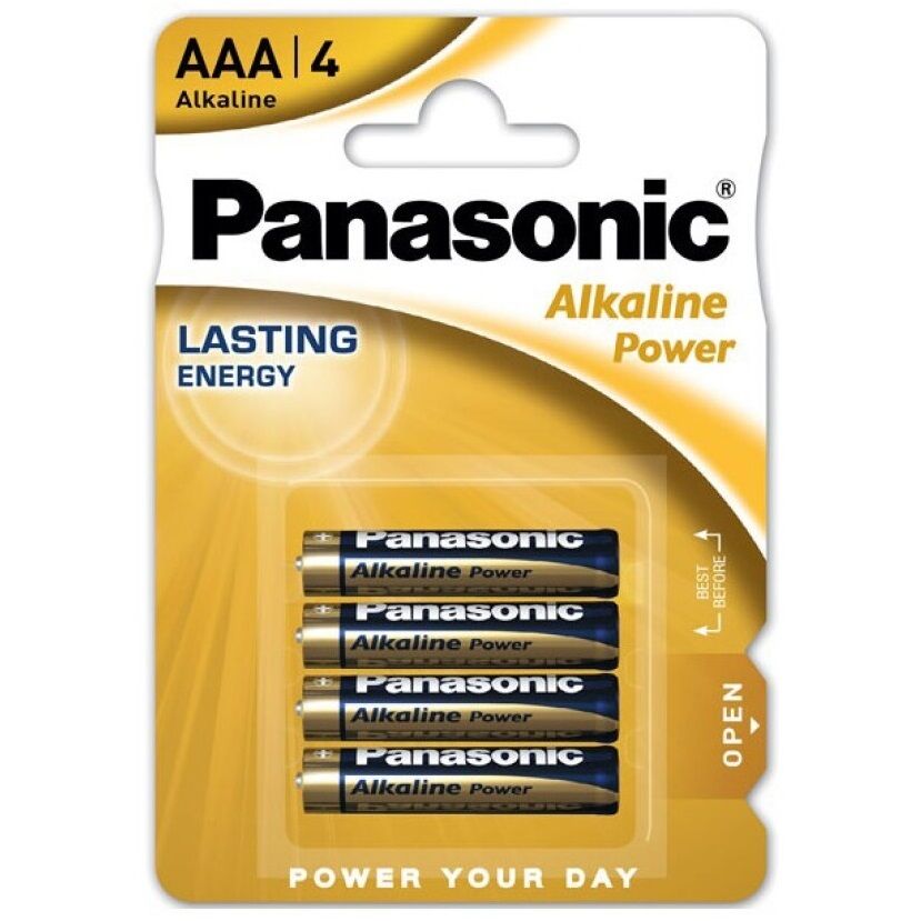 Baterie AAA LR03 1,5 V do pilotów i zabawek erotycznych, 4 sztuki PANASONIC