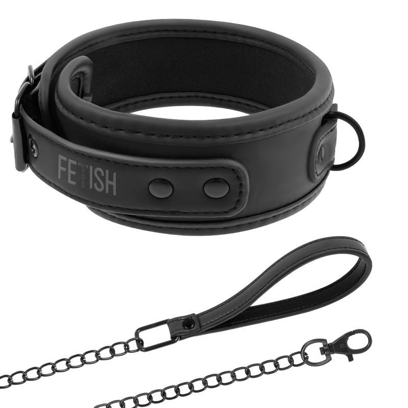 Obroża BDSM Fetish Submissive z łańcuchem i smyczą