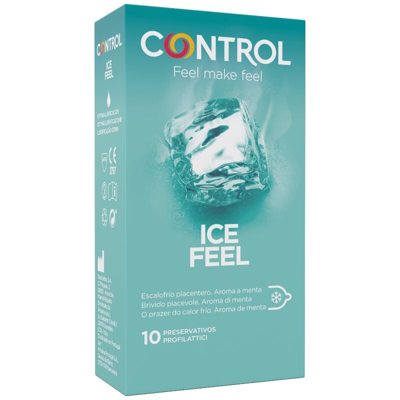 Prezerwatywy Control Ice Feel z efektem chłodzącym, 10 sztuk