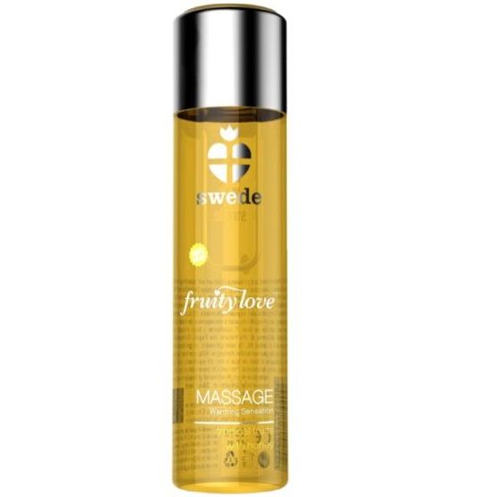 SWEDE Fruity Love olejek do masażu o działaniu rozgrzewającym, zapach owocowego miodu, 60 ml