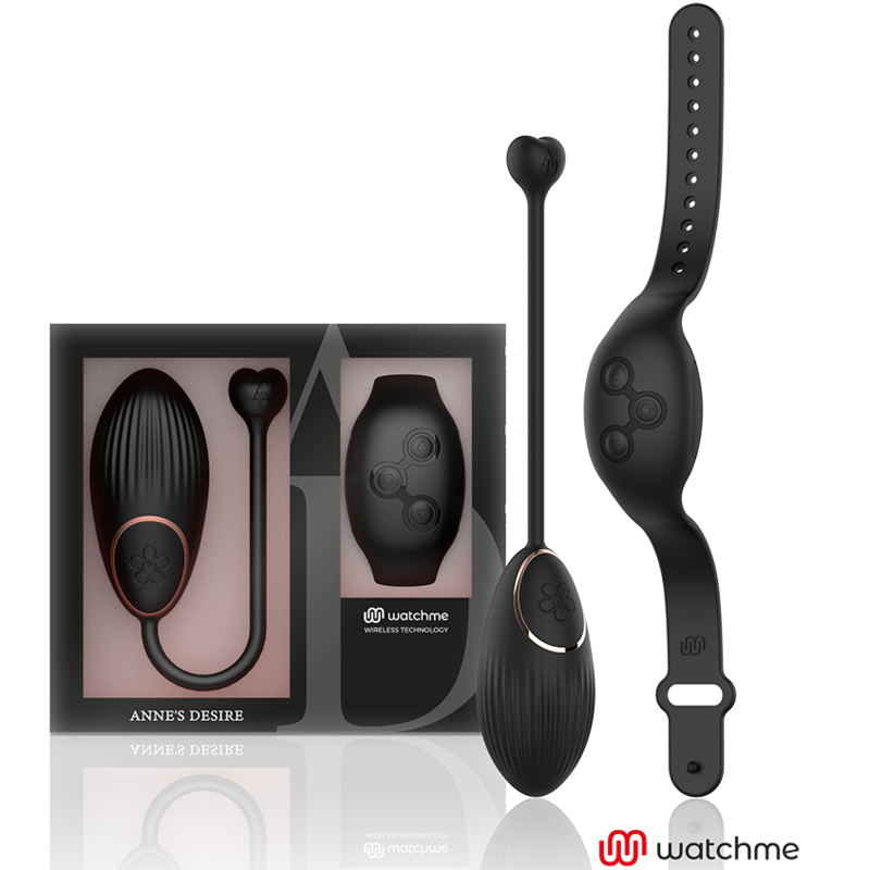 ANNE'S DESIRE WATCHME jajko wibracyjne z pilotem, czarne