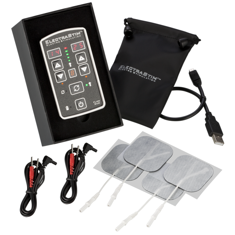 Zestaw elektrostymulatora erotycznego ElectraStim Flick Duo