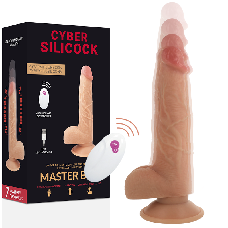 CYBER SILICOCK Master Ben realistyczny wibrator z pilotem